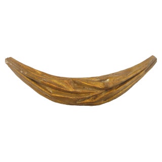 Gold Gilt Wood Architectural Element For Sale