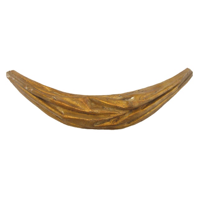 Gold Gilt Wood Architectural Element For Sale