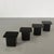 Wood Late 20th Century Italian Nesting Coffee Cocktail Table Set Black Lacquer For Sale - Image 7 of 18