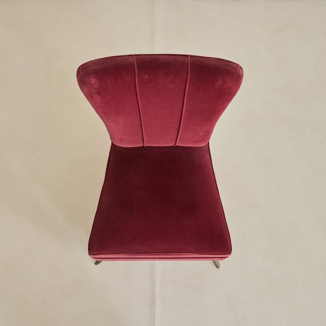 Metal Italian Accent Chair in the Manner of Guglielmo Veronesi, 1950s - 2 Available For Sale - Image 7 of 11