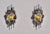 Large Brutalist Wall Sconces in Wrought Iron and Glass, 1970s, Set of 2 For Sale - Image 14 of 14