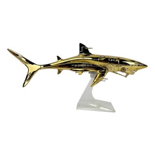 Hajime Sorayama, Sorayama Shark Gold, Vinyl & ABS Sculpture For Sale
