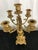 Mid-Century Italian Rococo Gilt Brass 5-Arm Candelabras - A Pair For Sale - Image 11 of 14
