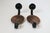 Copper Vintage Pair of Copper and Metal Candle Wall Sconces For Sale - Image 8 of 10