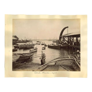 Unknown, Ancient View of Colombo, Albumen Prints, 1880s/90s, Set of 2 For Sale