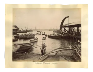 Unknown, Ancient View of Colombo, Albumen Prints, 1880s/90s, Set of 2