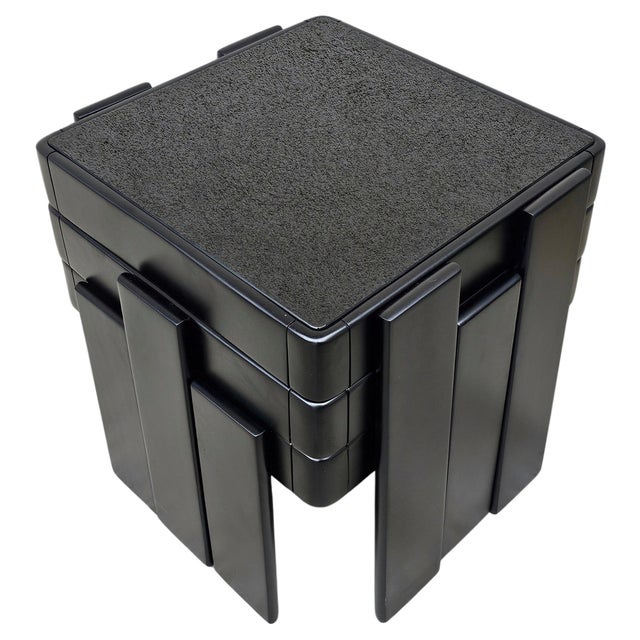 Mid-Century Modern Nesting Tables attributed to Gianfranco Frattini, Yugoslavia, 1960s, Set of 3 For Sale