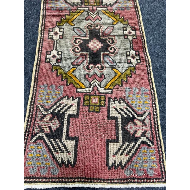 Contemporary Turkish Yastik Rug 1'5" x 3'1" For Sale - Image 3 of 5