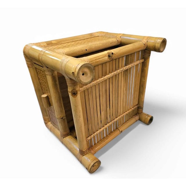 Bamboo Nightstands, 1980s, Set of 2 For Sale - Image 14 of 18