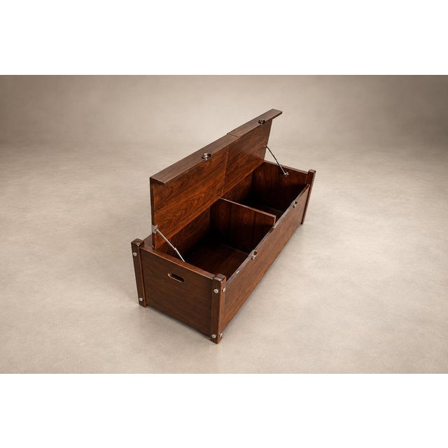 Brazilian Rosewood “Sabará” Trunk by Sergio Rodrigues, Brazil, circa 1965 — Lot 1124 For Sale - Image 13 of 18