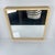 Square plastic mirror with rounded edges, cream, 1970/80 Dimensions: Diameter: 44.5 cm Depth: 4 cm Vintage item in good...