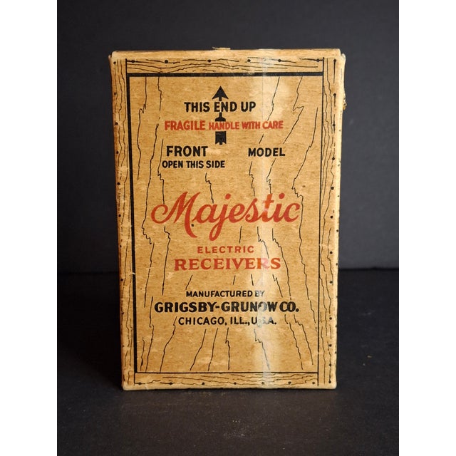 Antique Arcade Cast Iron Majestic Radio Still Bank 1930 Grigsby-Grunow W/ Box For Sale - Image 18 of 18