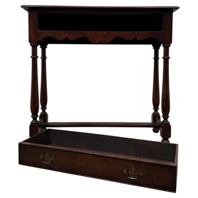 20th Century Traditional Oak Side Table For Sale - Image 4 of 12