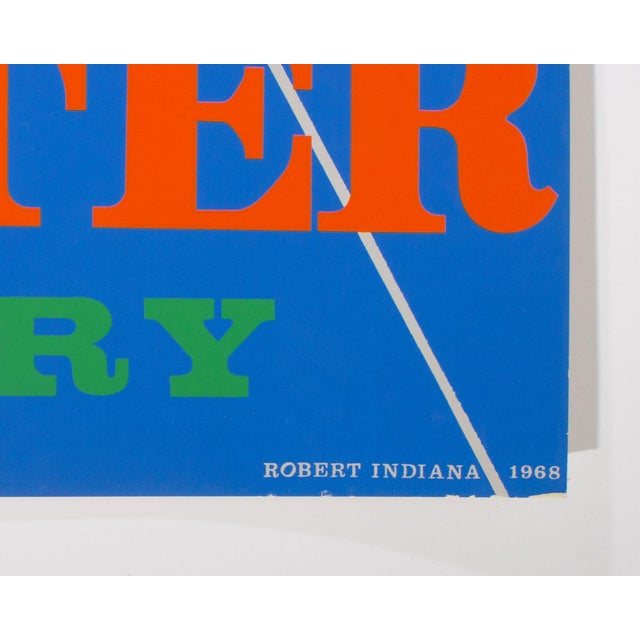 Robert Indiana 1968 “New York City Center” Serigraph Poster by Robert Indiana For Sale - Image 4 of 9