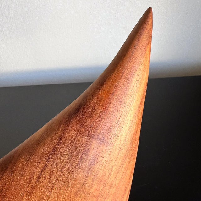 1970s Haitian Tropical Mahogany Sculptural Tray For Sale - Image 10 of 12