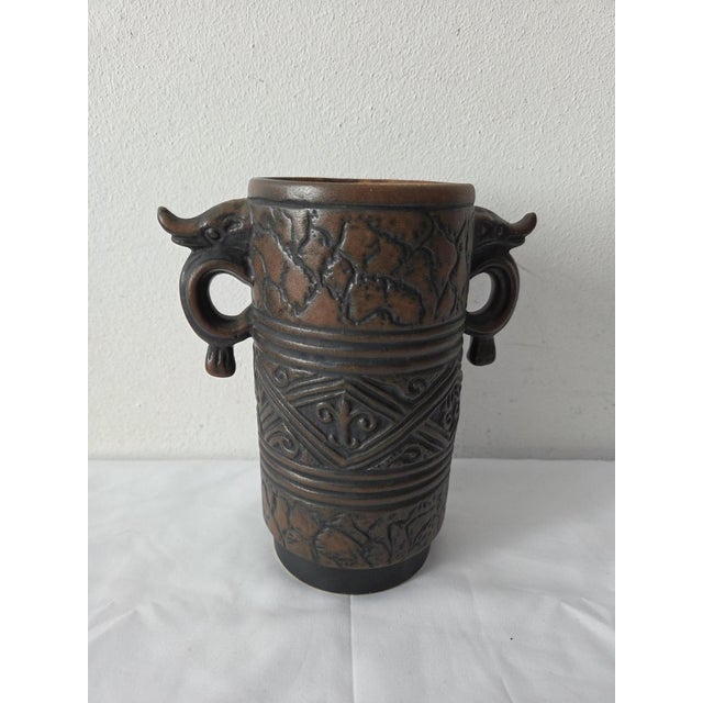 N506548 Vase in Yellow Ceramic from Jasba, West Germany, 1960s For Sale - Image 9 of 12