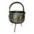 19th Century Arts & Crafts Brass Mounted Hammered Copper Footed Fireplace Pail or Planter For Sale