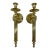 Vintage Brass Neoclassical Style Candle Wall Sconces - A Pair For Sale