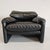 1970s Maralunga Armchairs in Black Leather, 1980s, Set of 2 For Sale - Image 5 of 18