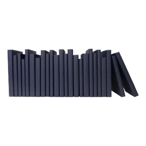 Decorative Books - Navy Oversized Paper Wrapped Books - Blue Books By The Foot
