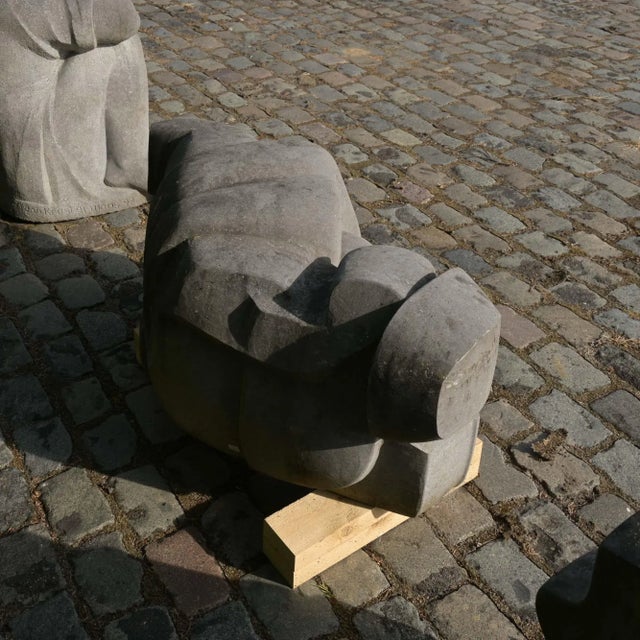 Jan Keustermans, Abstract Sculpture, Belgian Blue Stone For Sale - Image 13 of 16