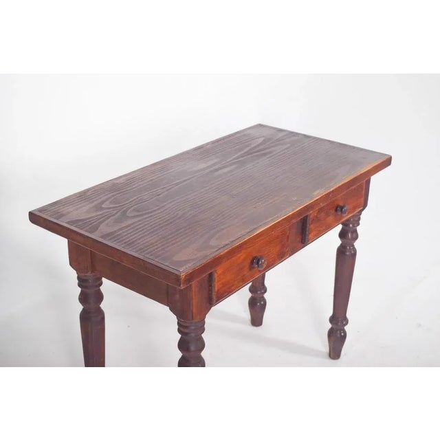 1950s Portuguese Rustic Pine Kitchen Dining Table, 1950 For Sale - Image 5 of 10