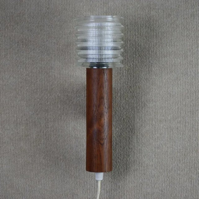 Wall Lights in Teak and Glass, Sweden, 1950s, Set of 2 For Sale - Image 4 of 10