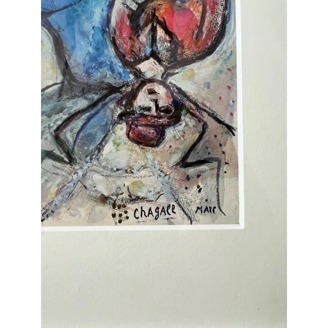 Marc Chagall Lithograph Petit Cheval Noir " Little Black Horse" Signed & Framed 1968 For Sale - Image 10 of 13
