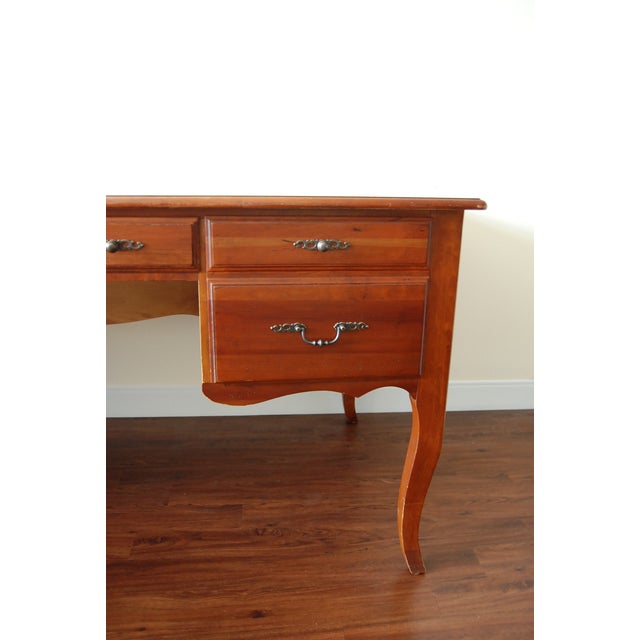 Vintage Ethan Allen French Country Maison Collection Executive Desk