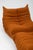 Togo Lounge Chair and Pouf in Orange Tissue by Michel Ducaroy for Ligne Roset, 1973, Set of 2 For Sale - Image 3 of 18