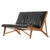 Scandinavian JH-555 Sofa in Black Leather and Oak by Hans J. Wegner, 1949 For Sale - Image 10 of 10