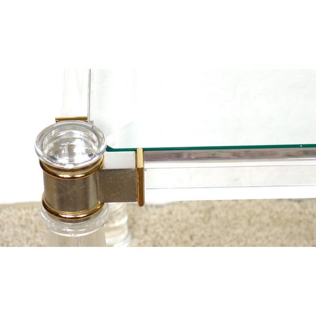 Acrylic Glass Table, 1980s For Sale - Image 4 of 8