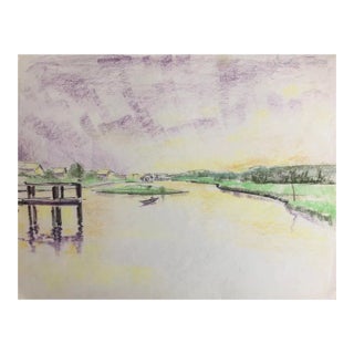 1966 Lowcountry Marsh Scene on Pawley's Island For Sale