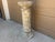 Weathered Neoclassical Cast-Concrete Garden Column Pedestal For Sale - Image 4 of 11