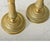 French Pair of 19th Century Empire Brass Candlesticks For Sale - Image 9 of 12