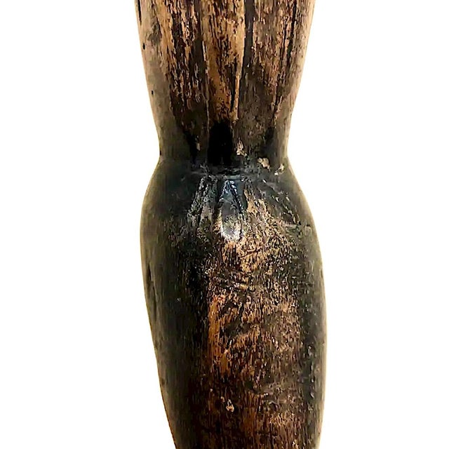 Mid 20th Century African or African American Wood Sculpture For Sale - Image 5 of 7