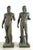 Amazing pair of "riace bronzes" early 20th century 139x50x40 cm approx. Pair of patinated plaster sculptures depicting...