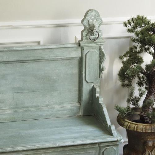 Baroque Antique Bench in Oak, 1900s For Sale - Image 3 of 17