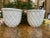 Traditional 1960s Basket Weave Ceramic Pots - Set of 2 For Sale - Image 3 of 8
