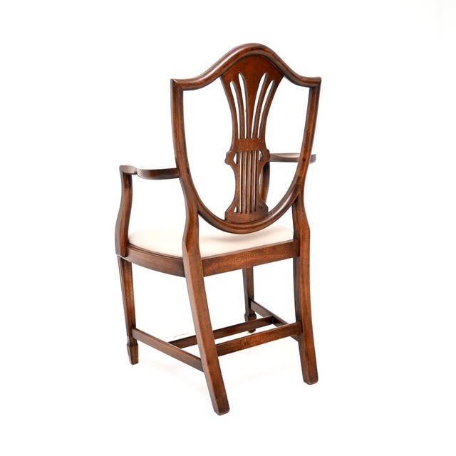 Vintage Shield Back Dining Chairs, 1930, Set of 8 For Sale - Image 6 of 12