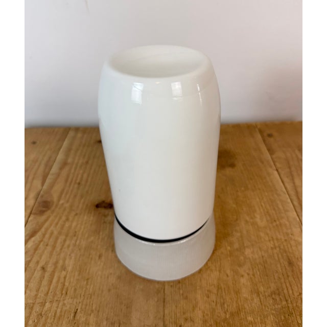 1970s Vintage White Porcelain Ceiling Light, 1970s For Sale - Image 5 of 12