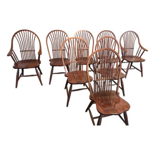 Vintage Pennsylvania House Windsor Dining Chairs – Set of 8 For Sale