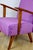 Vintage Loft Armchair in Purple Velvet, 1970 For Sale - Image 9 of 12