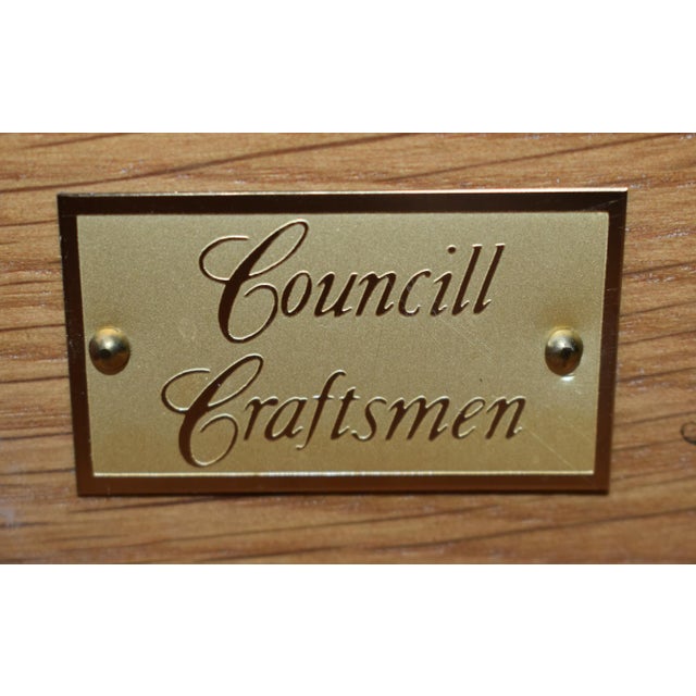 Councill Craftsmen Mahogany Lowboy Vintage Chippendale Console Shell Carved For Sale - Image 13 of 17
