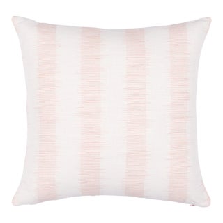 Schumacher Attleboro Ikat 22" Pillow in Blush For Sale