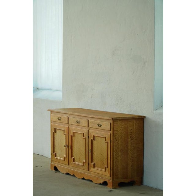 Mid-Century Modern Danish Oak Sideboard, 1970s For Sale - Image 3 of 18