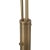 Brass Nova of California Rancho Mirage 84" 3-Light Arc Lamp, Weathered Brass & White Gold For Sale - Image 8 of 12