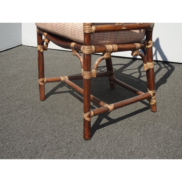 Set of Four Vintage Mid Century Modern McGuire Bamboo Rattan Dining Chairs Chairish