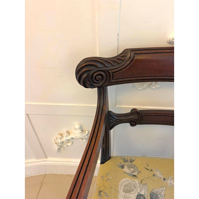 Antique Regency Mahogany Dining and Carver Chairs, 1820, Set of 8 For Sale - Image 12 of 18
