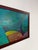 Wood Late 20th Century Framed Original Abstract Acrylic Painting Teal Green Still Life Art, Wood Frame For Sale - Image 7 of 14